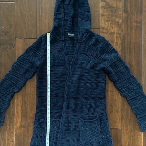 Lucky Brand Navy Blue Hooded Cardigan - Picture 3 of 4